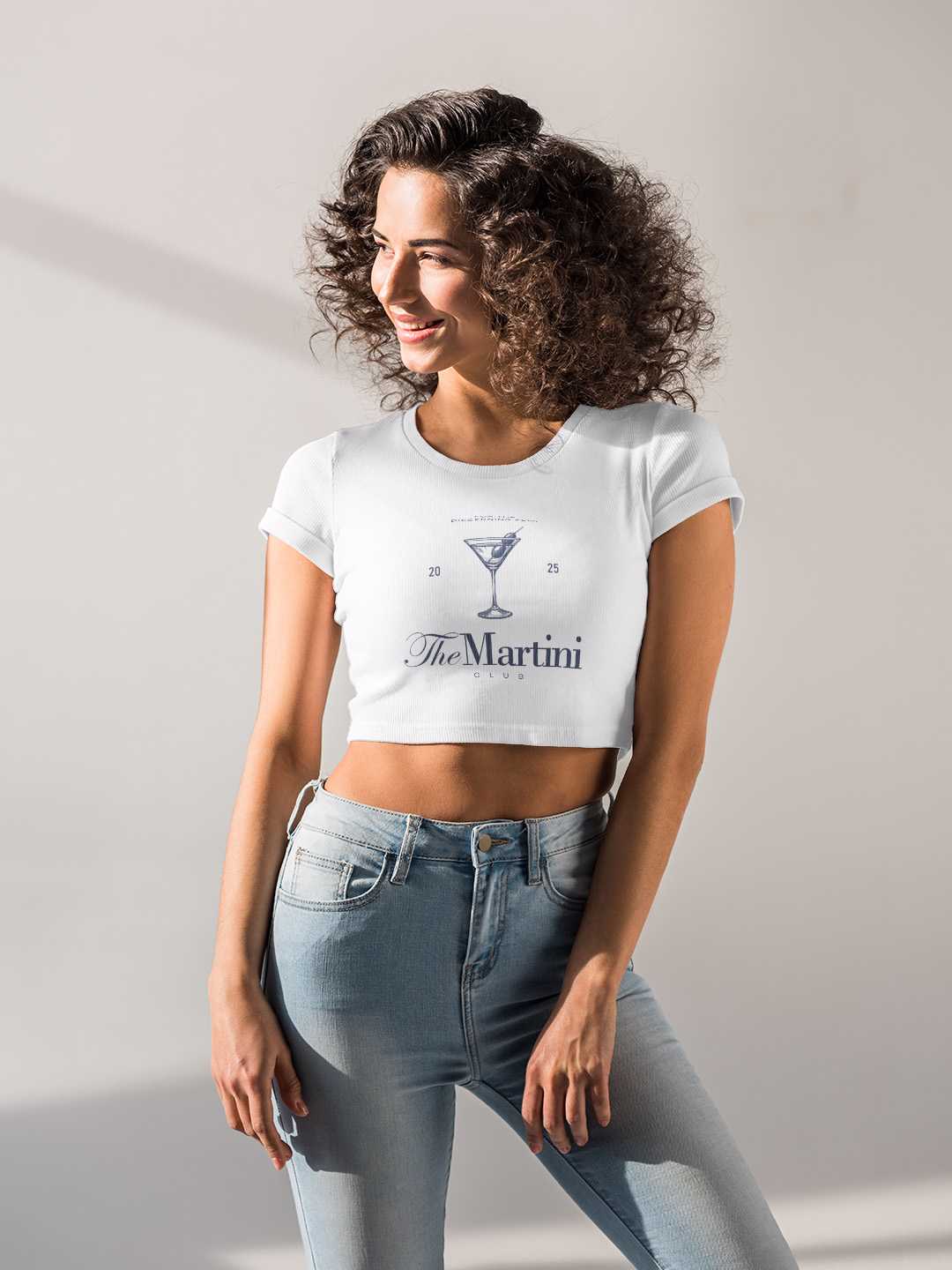 Martini Graphic Baby Tee