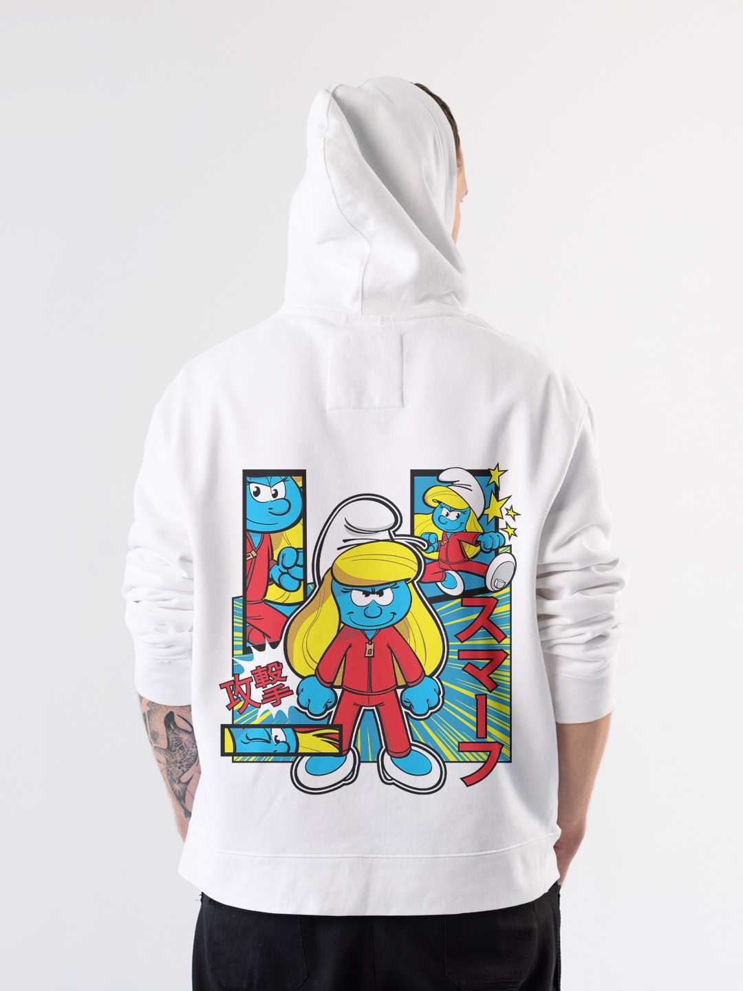 Smurfette Cute Kung Fu - Smurfs Pullover Hoodie