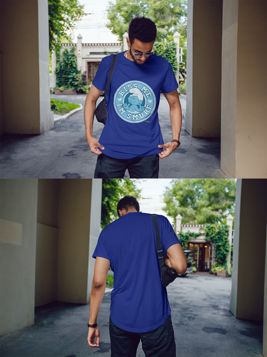 Kiss Me I Am A Smurf Regular Graphic Tee