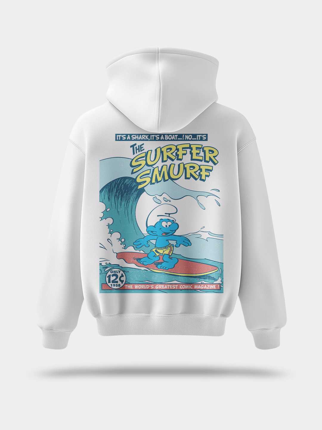 Surfer Smurfs Pullover Hoodie