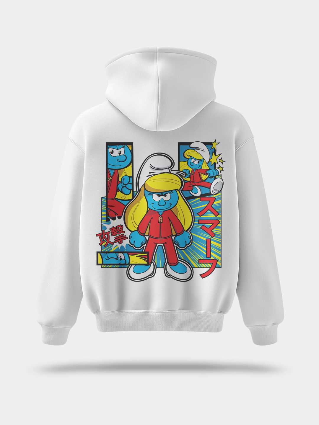 Smurfette Cute Kung Fu - Smurfs Pullover Hoodie