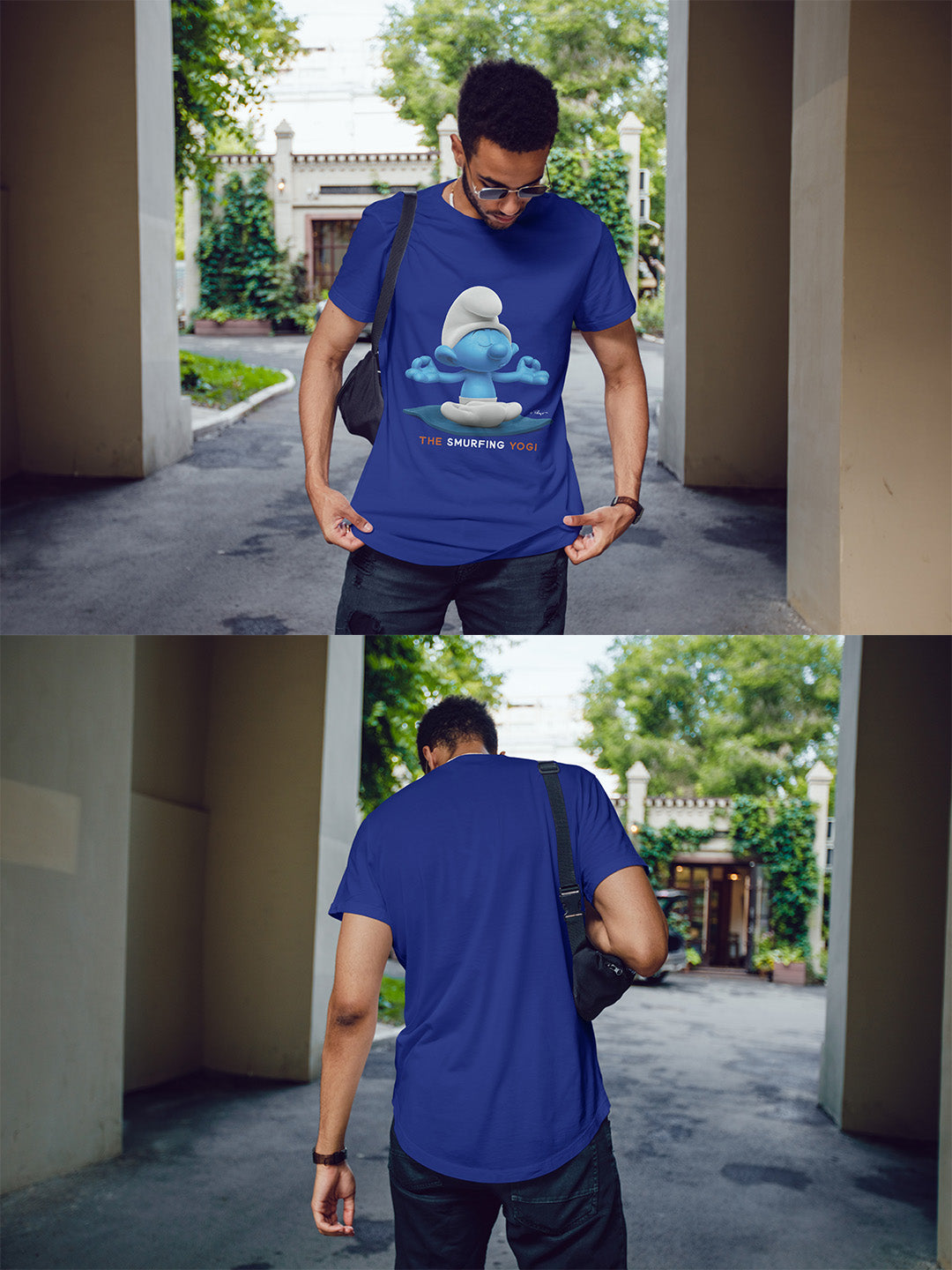 The Smurfing Yogi Regular Graphic Tee