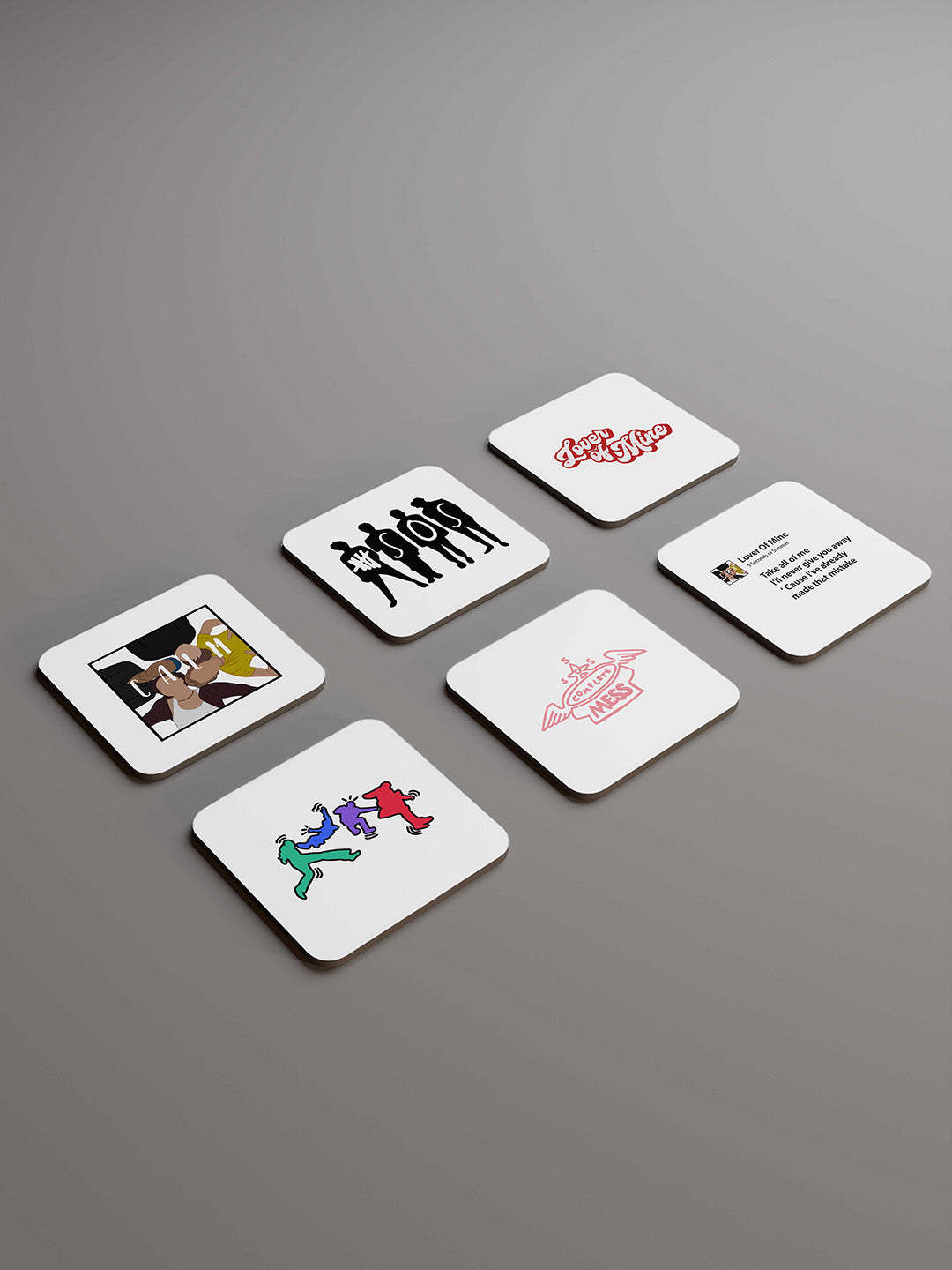 5 Seconds of Summer Graphic Coasters - Pack of 6