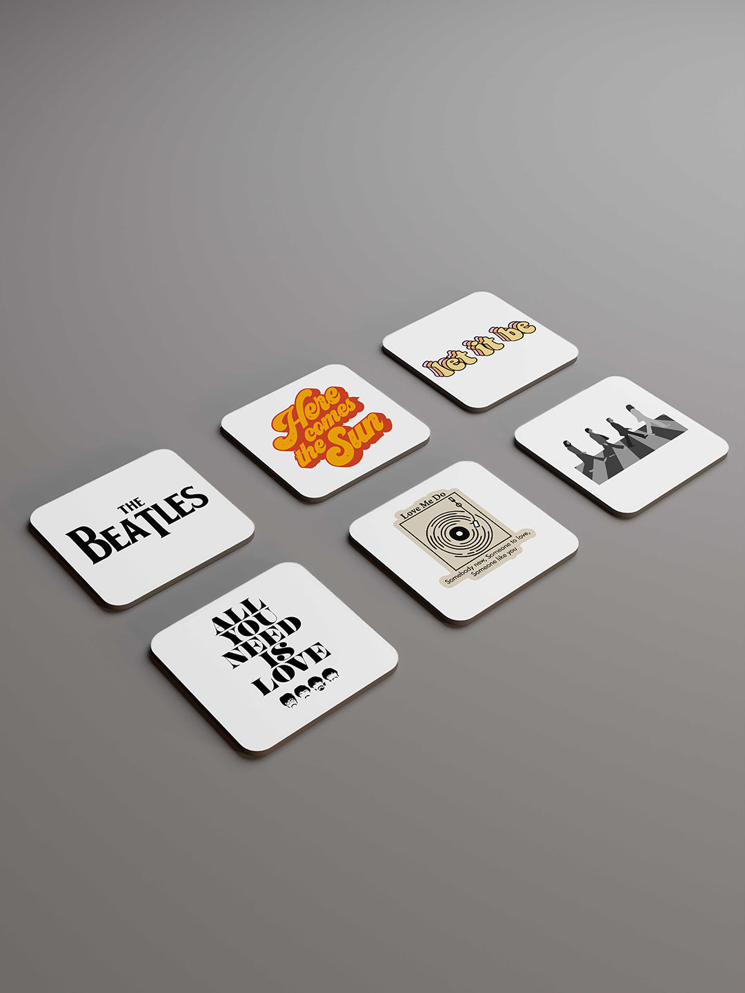 The Beatles Graphic Coasters - Pack of 6