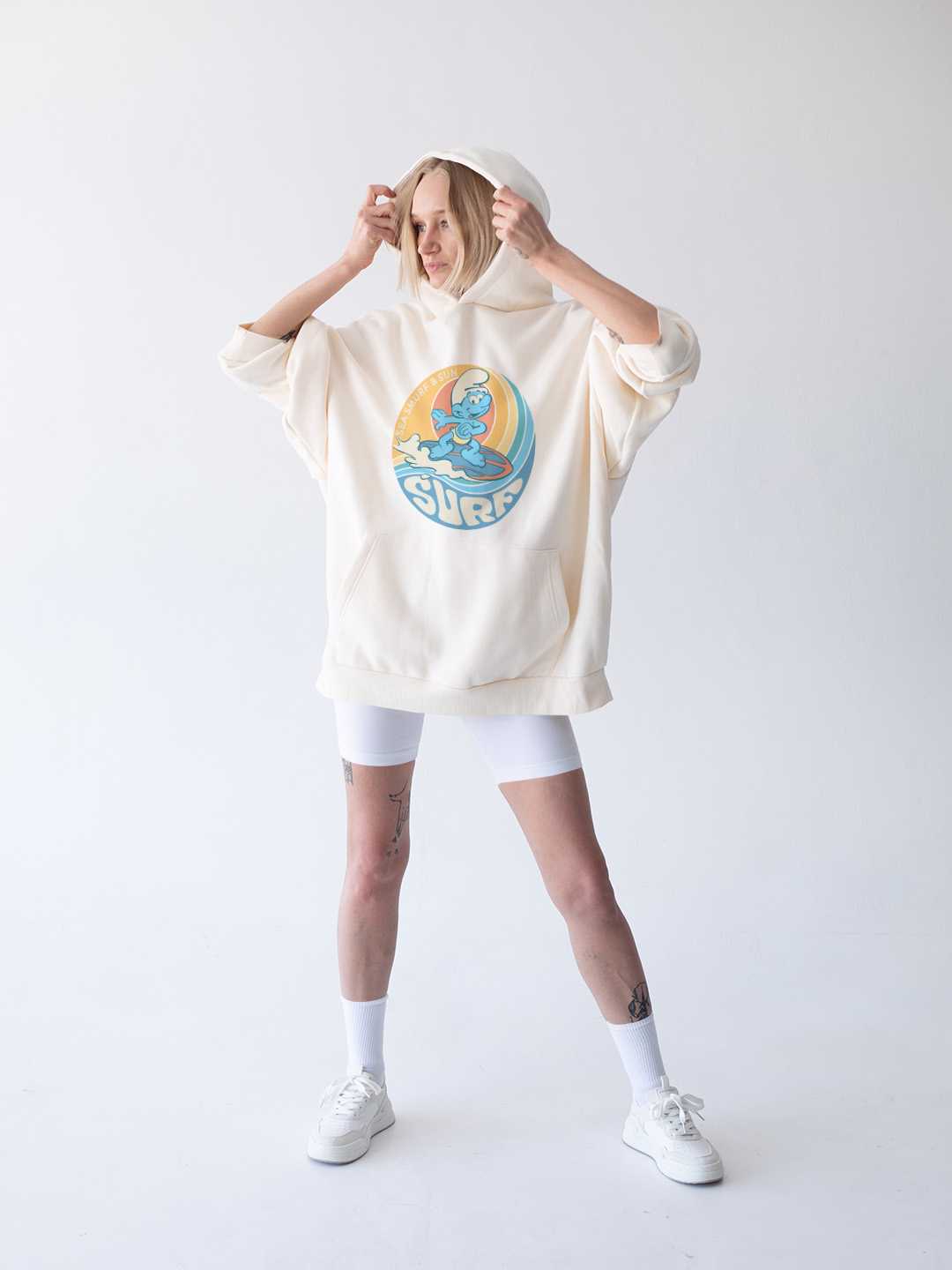 Sea Surf Smurfs Pullover Hoodie