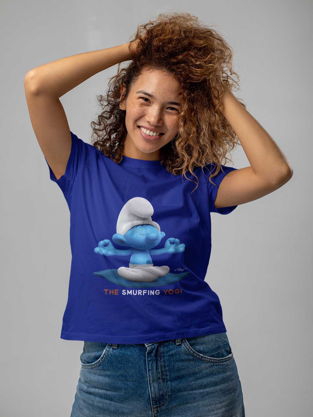 The Smurfing Yogi Regular Graphic Tee