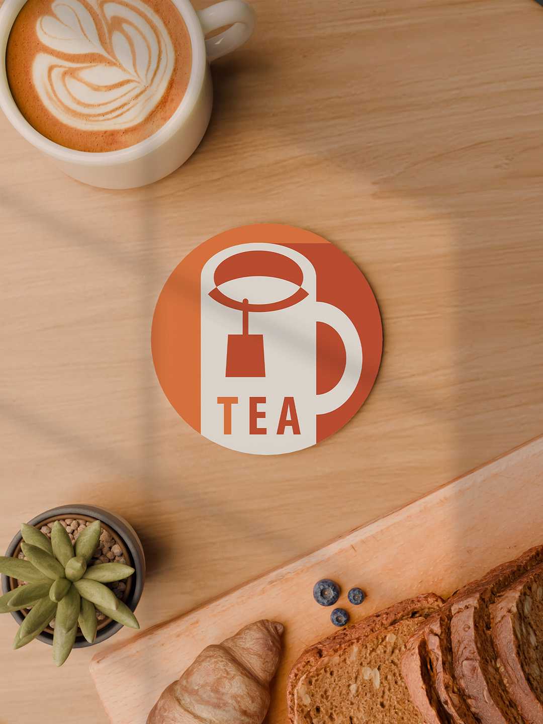 Tea & Coffee Graphic Coasters - Pack of 6