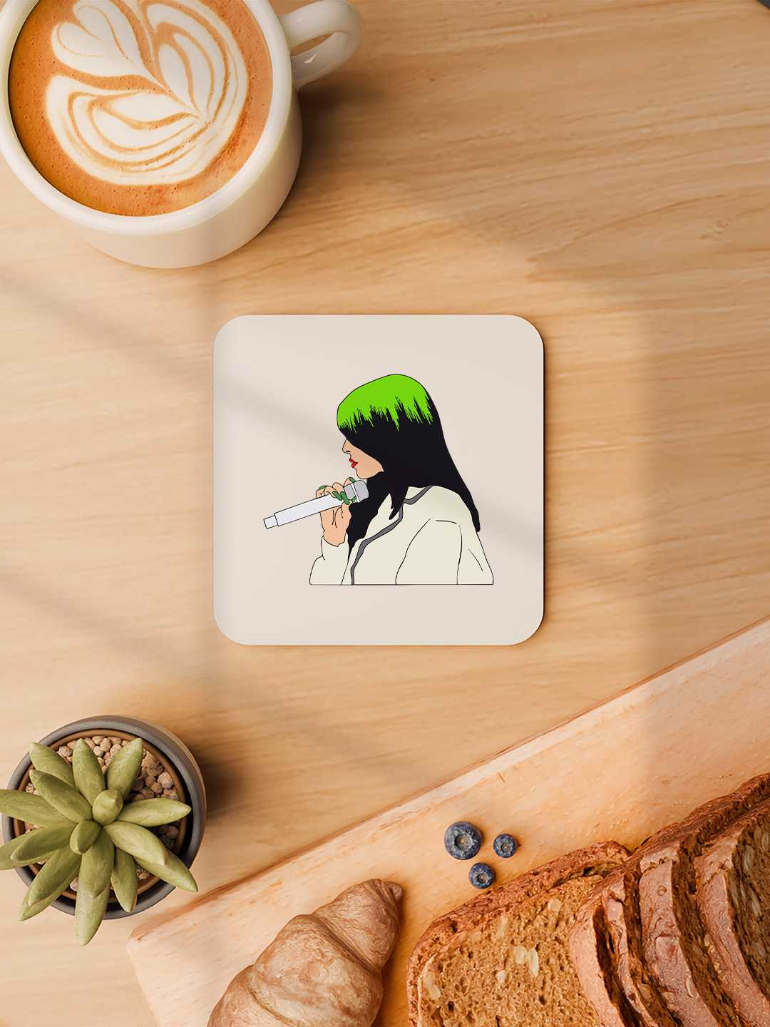 Billie Eilish Graphic Coasters - Pack of 6