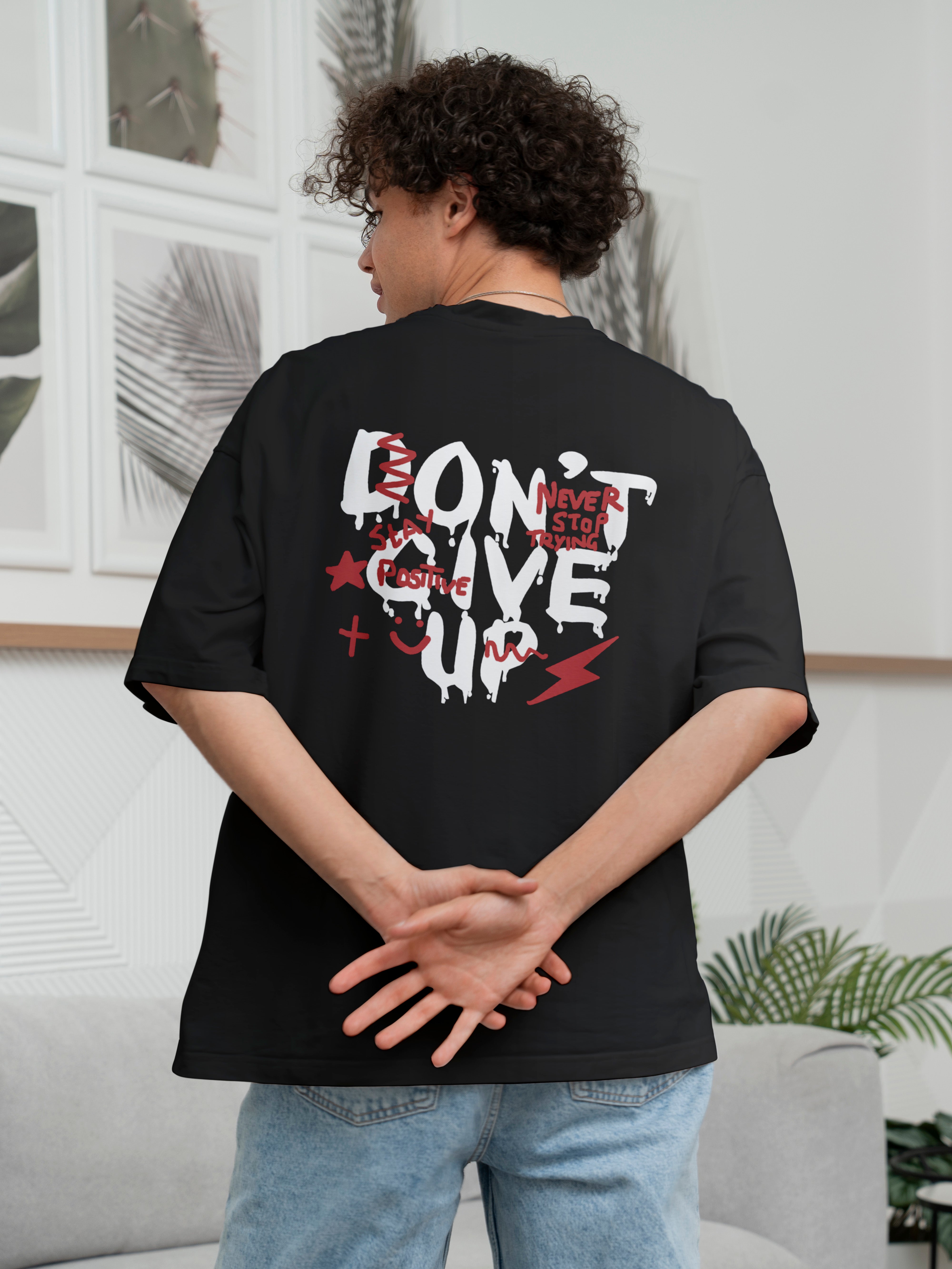 Don't Give Up Oversized Tee