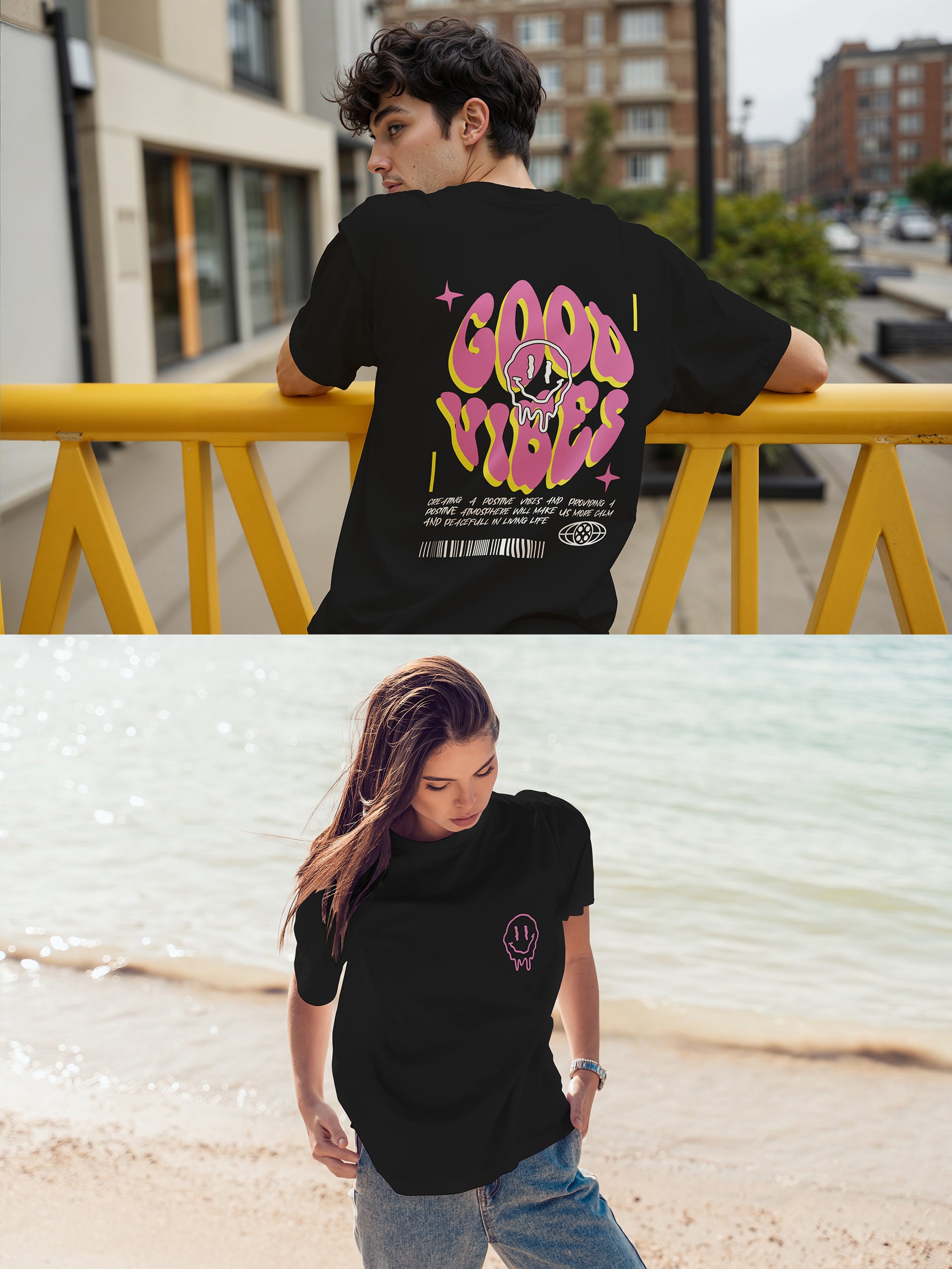 Good Vibes Oversized Tee