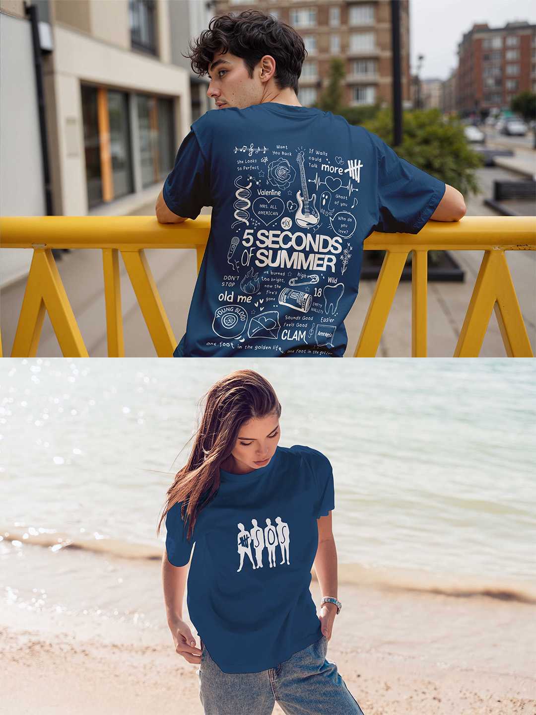 5 Seconds of Summer Oversized Unisex Tee