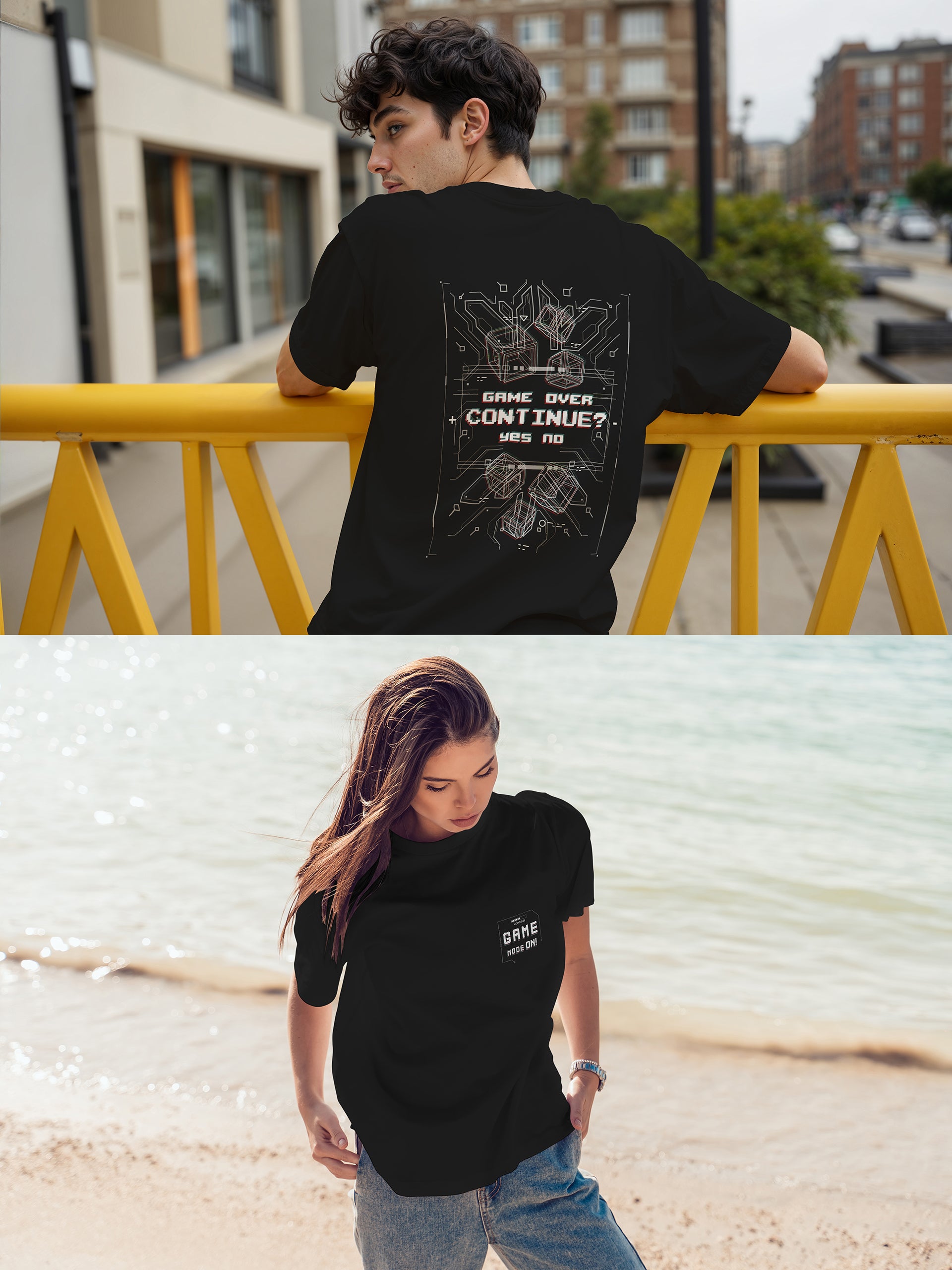 Game Mode On Oversized Tee