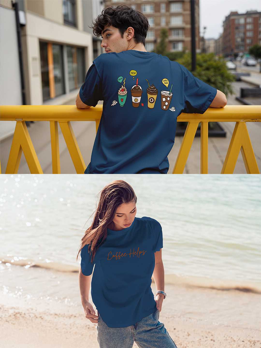 Coffee Helps Oversized Tee