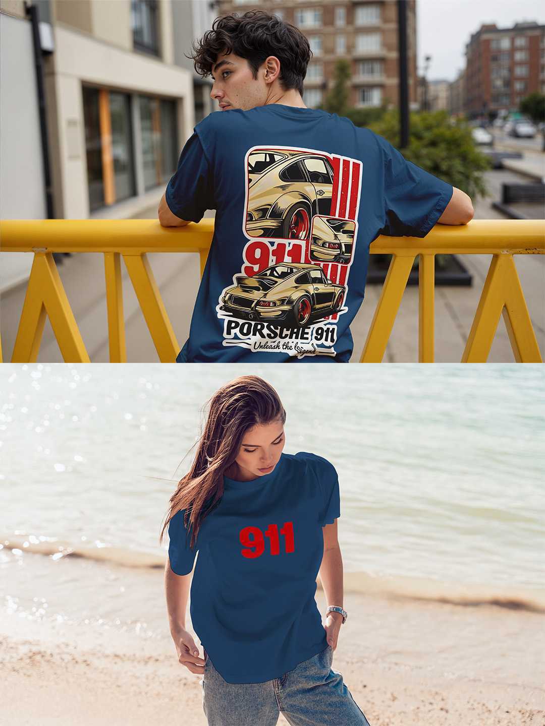 Sports Car 911 Oversized Tee