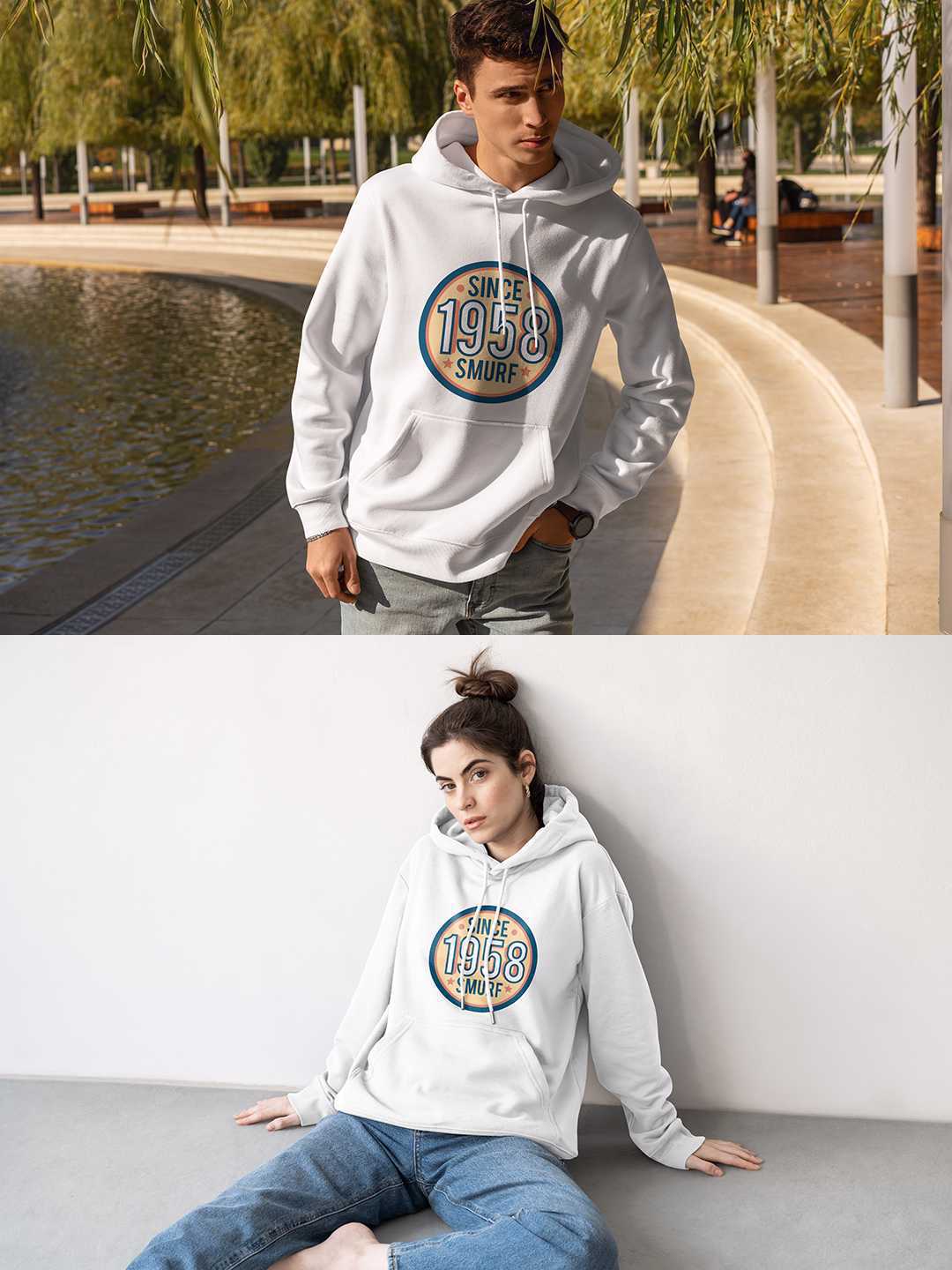 S-POP Smurfs Pullover Hoodie