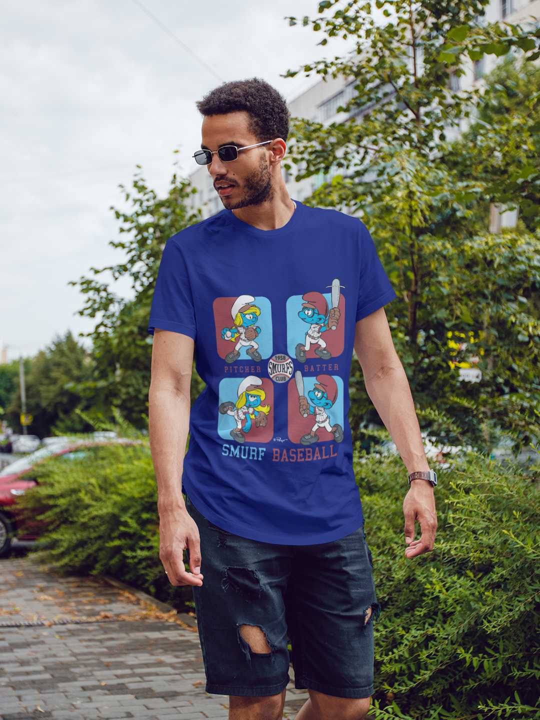 Smurfs Baseball Regular Graphic Tee