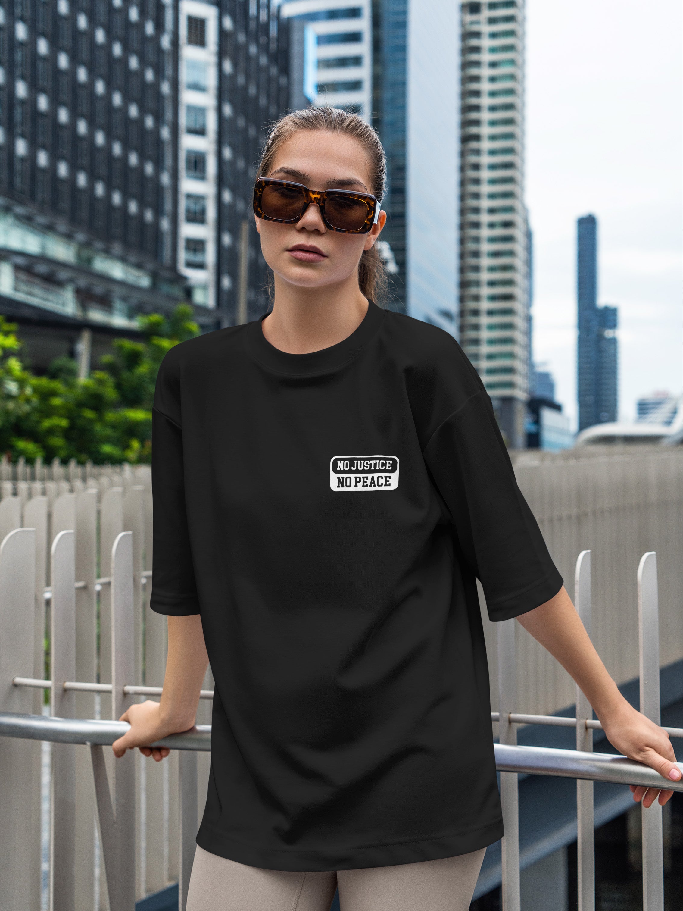No Justice No Peace Oversized Tee