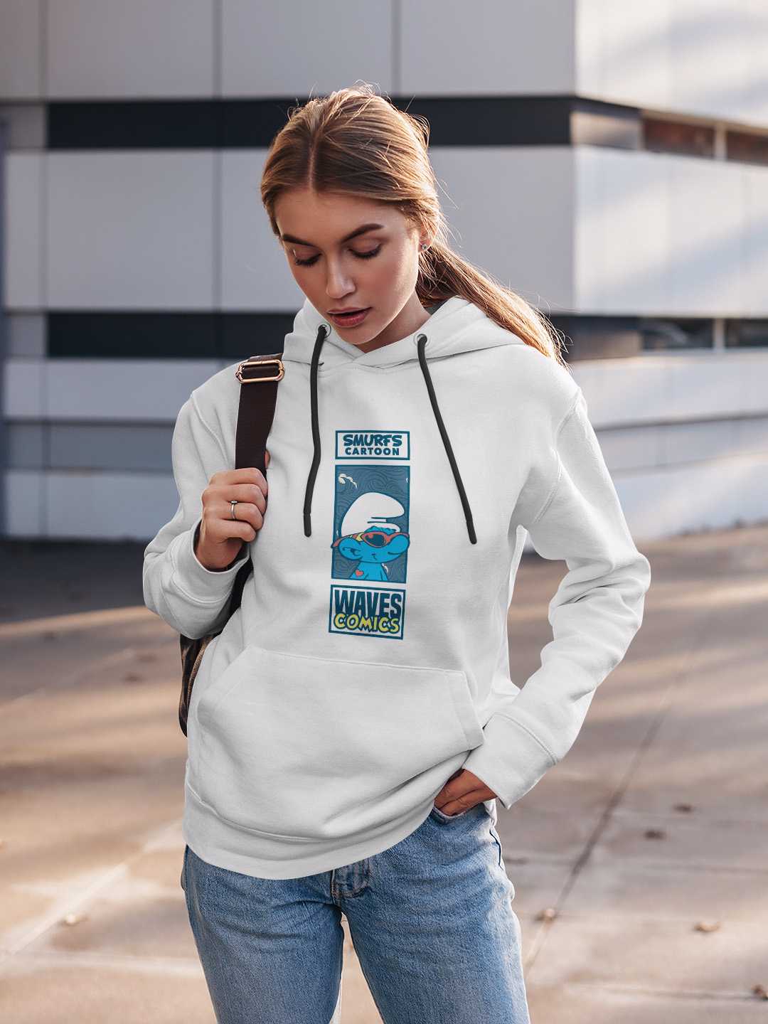 Surfer Smurfs Pullover Hoodie