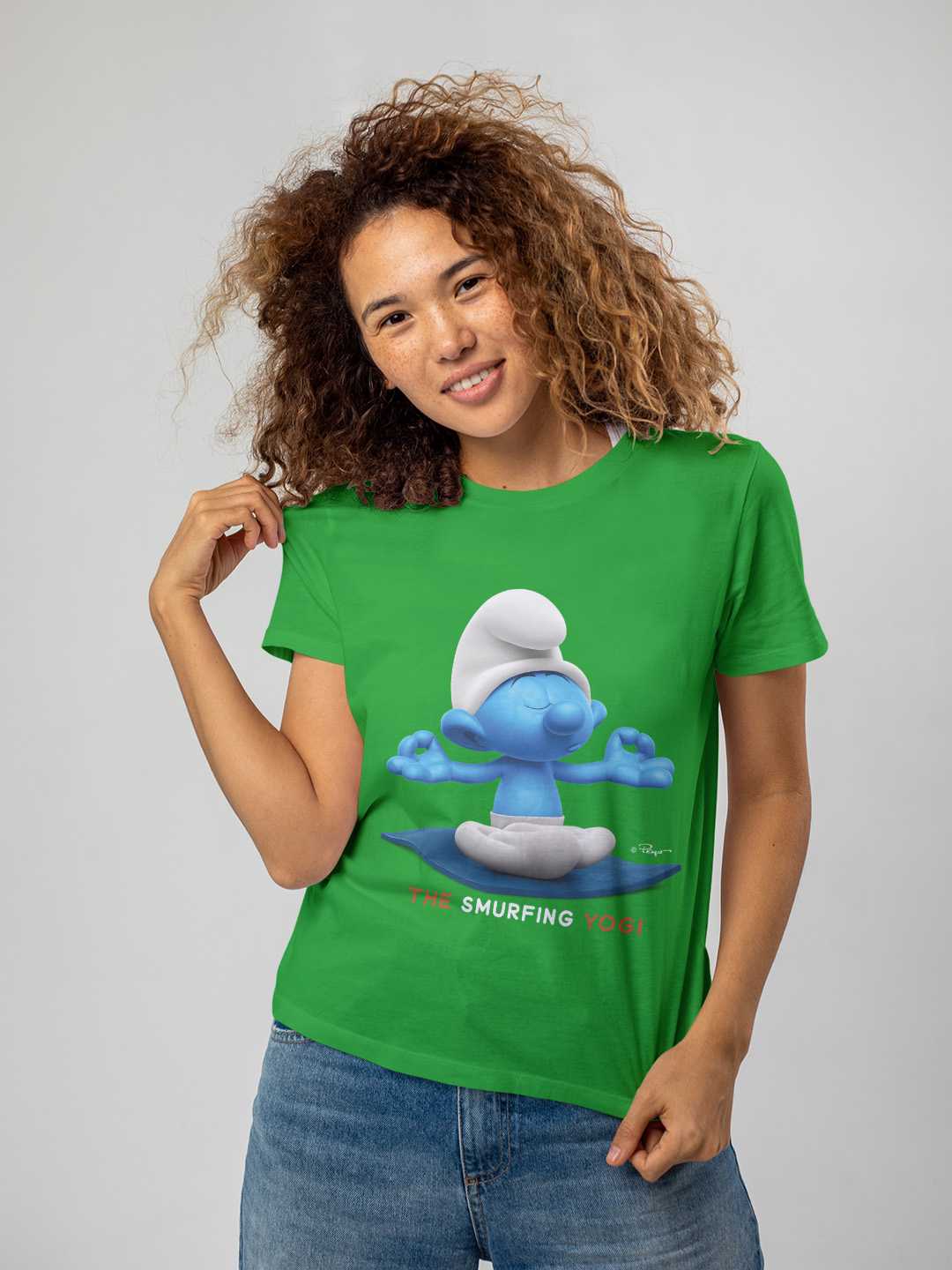 The Yogi Smurf Unisex Regular Tee