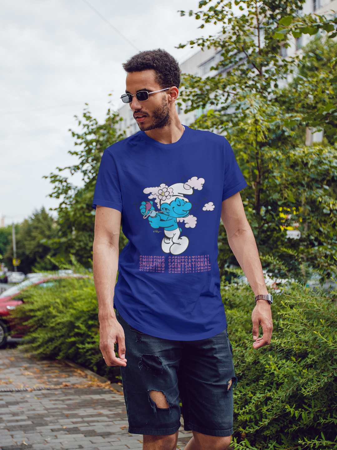 Scentsational Smurfs Regular Graphic Tee