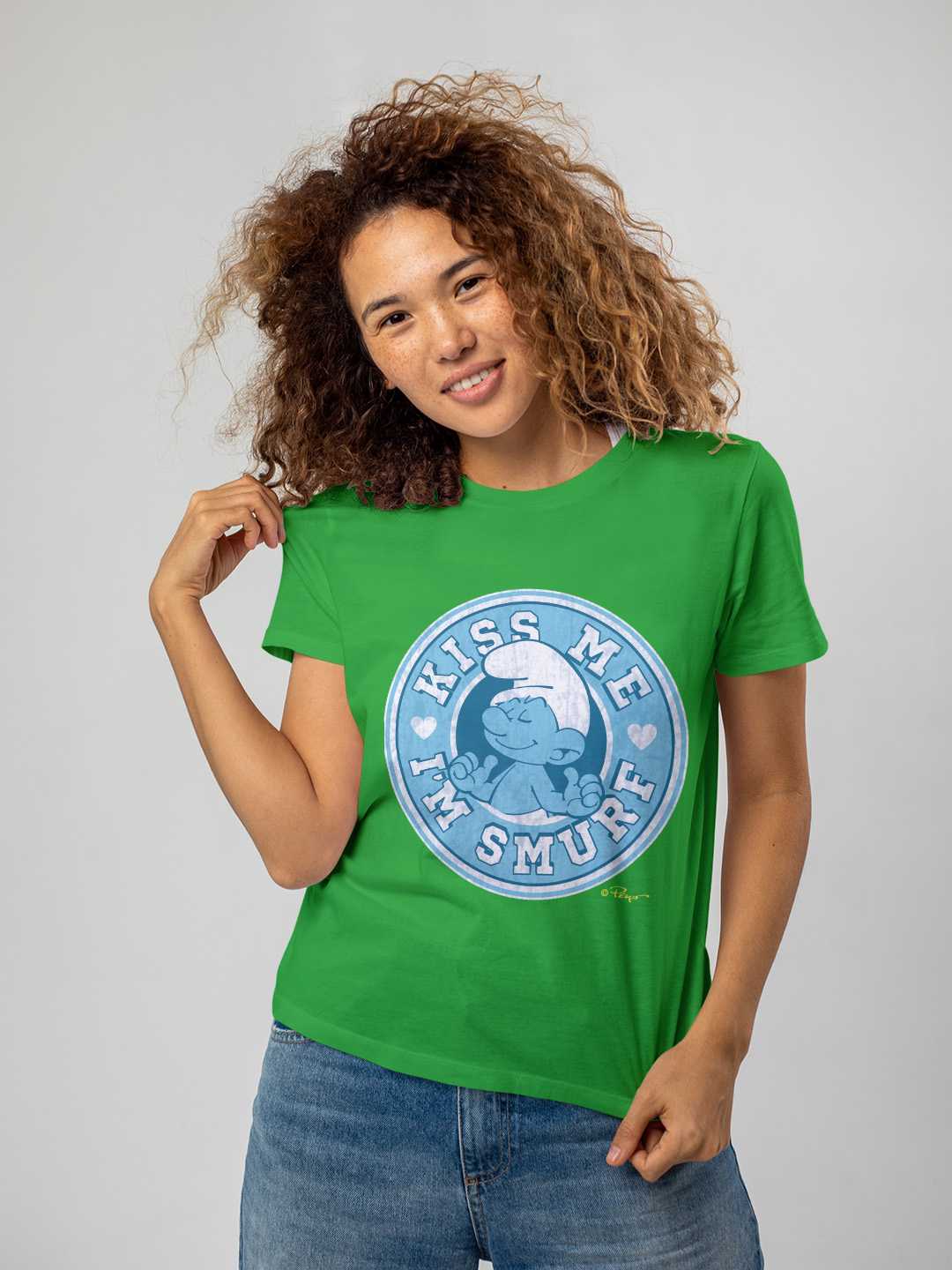 Kiss Me Smurf Unisex Regular Tee