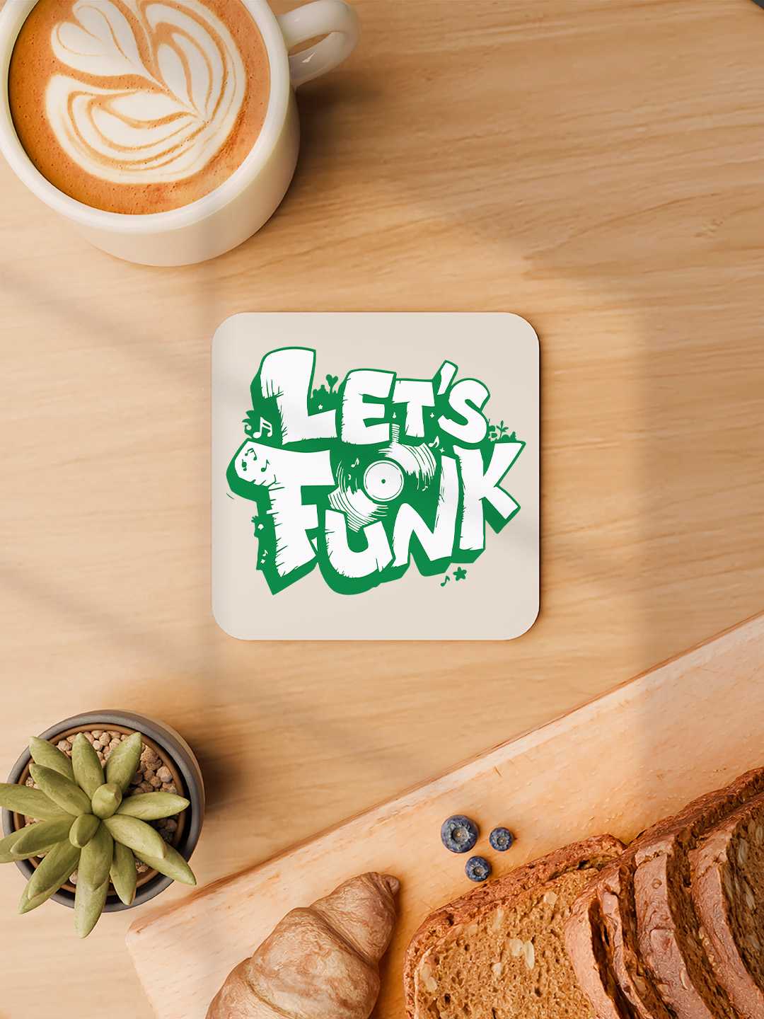 Lets Funk Graphic Coasters - Pack of 6