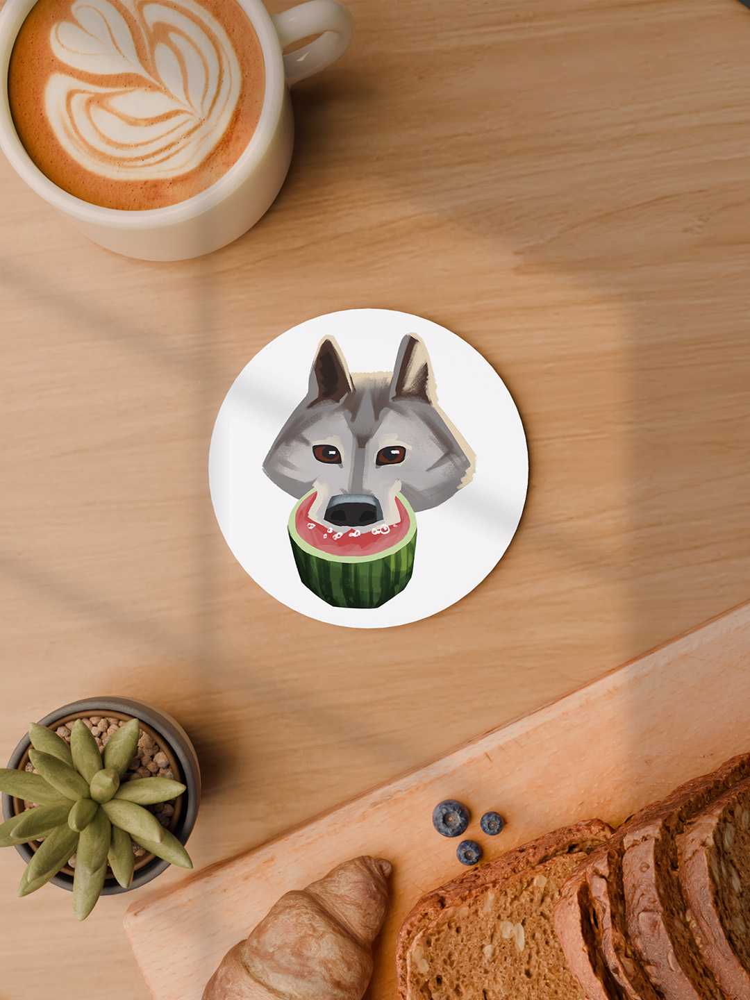 Anime Illustrations Graphic Coasters - Pack of 6