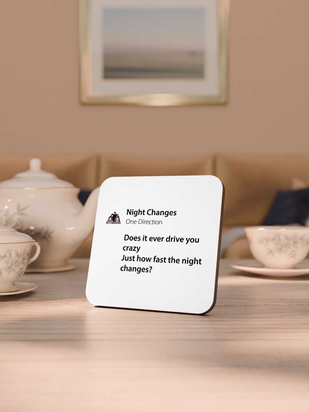 One Direction Graphic Coasters - Pack of 6