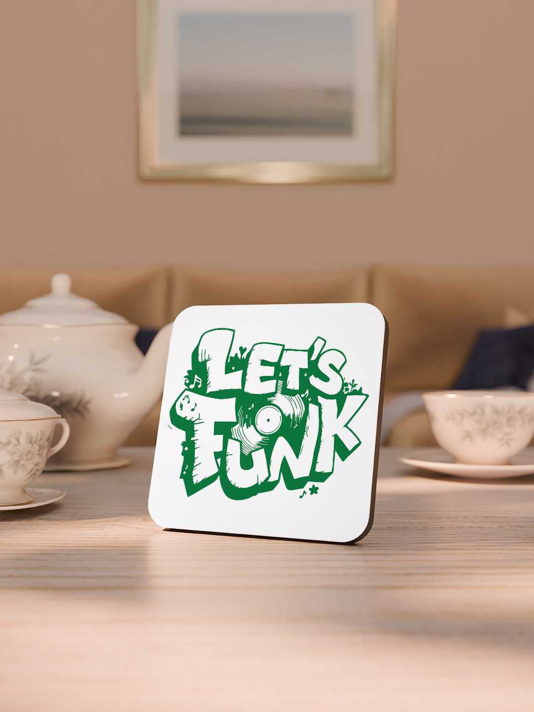 Lets Funk Graphic Coasters - Pack of 6