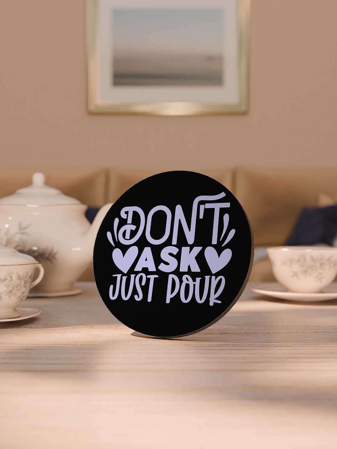 Drunk Talks Graphic Coasters - Pack of 6