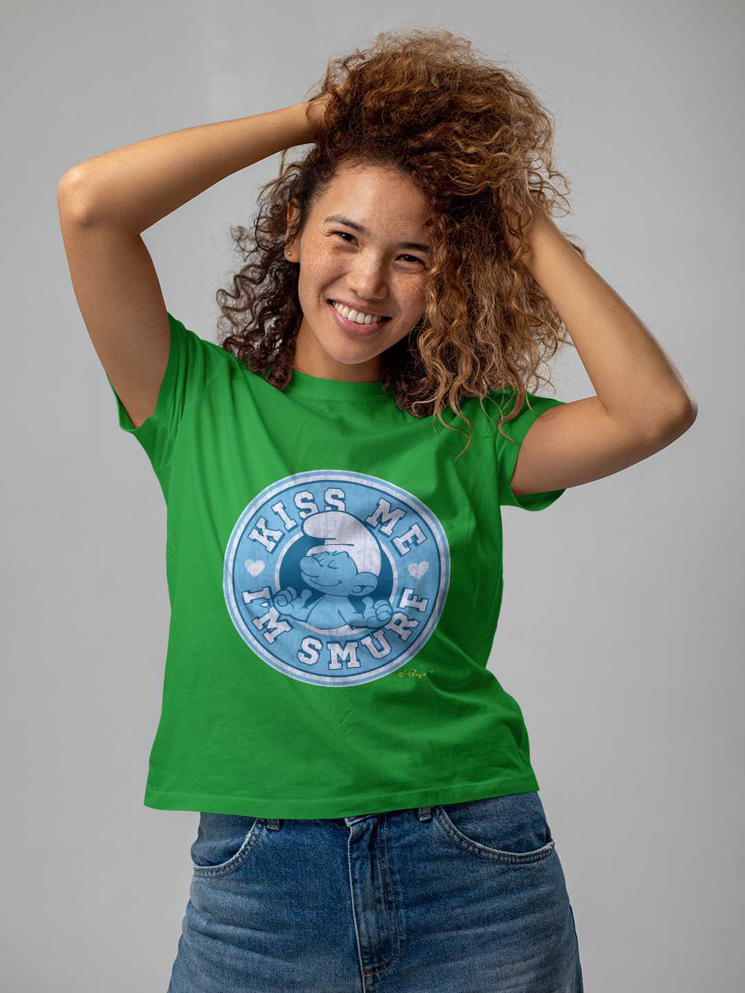 Kiss Me Smurf Unisex Regular Tee
