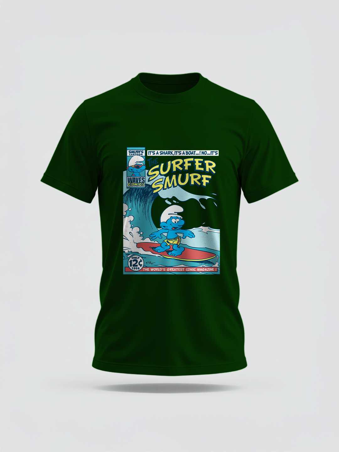 Surfer Smurf Regular Graphic Tee