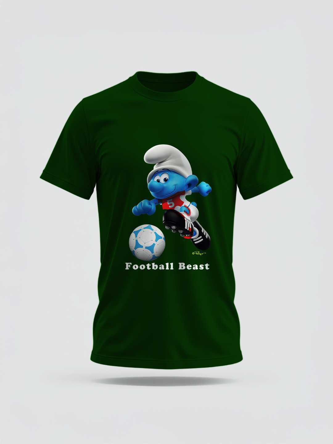 Football Beast Smurf Regular Graphic Tee