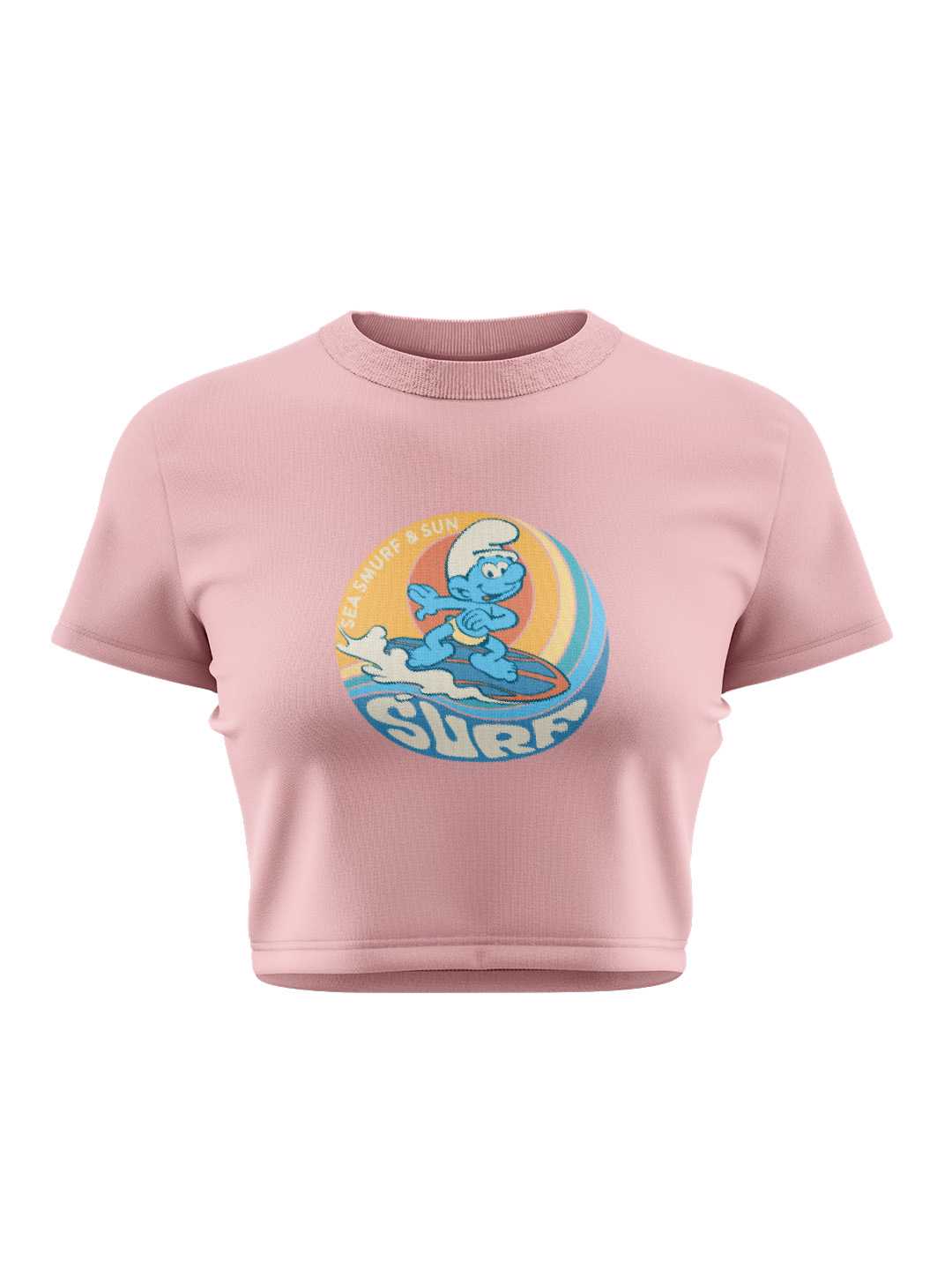 Sea Smurf Graphic Baby Tee