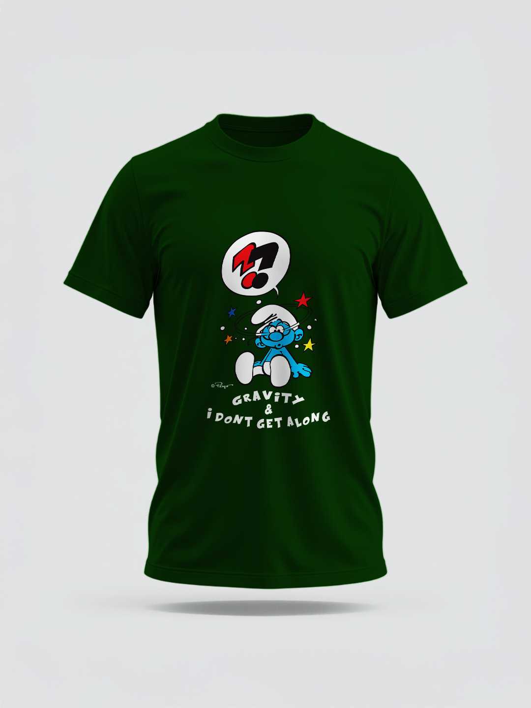 Confused Smurf Regular Graphic Tee