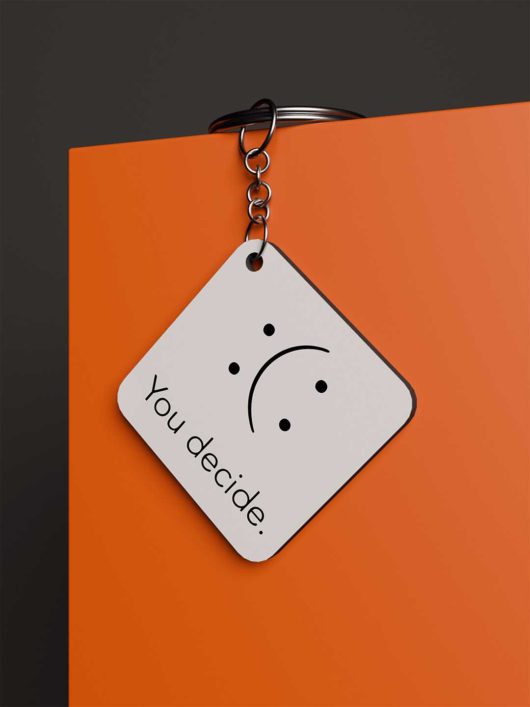 You Decide Graphic Keychain