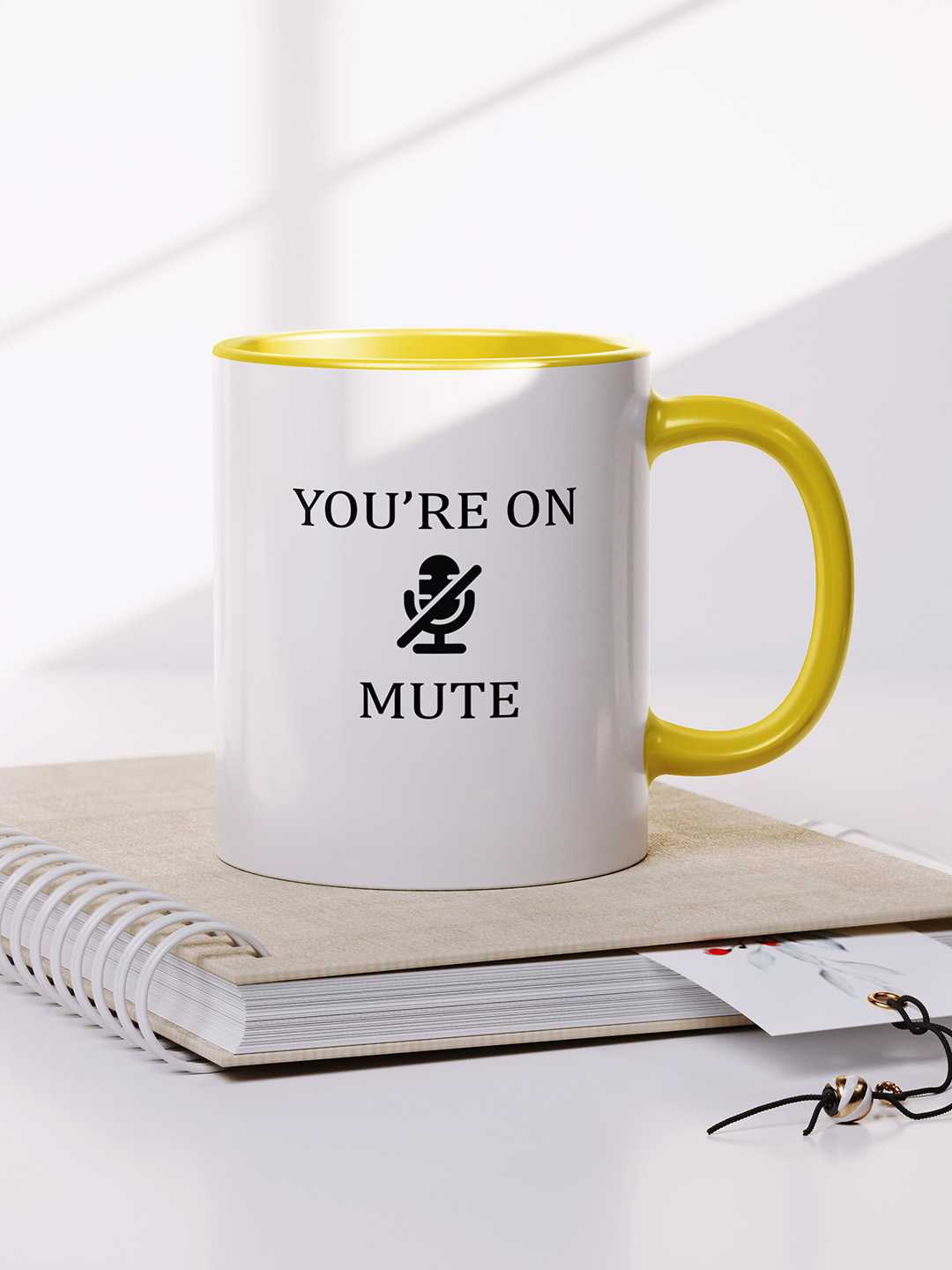 U ARE ON MUTE Graphic Printed Ceramic Mug