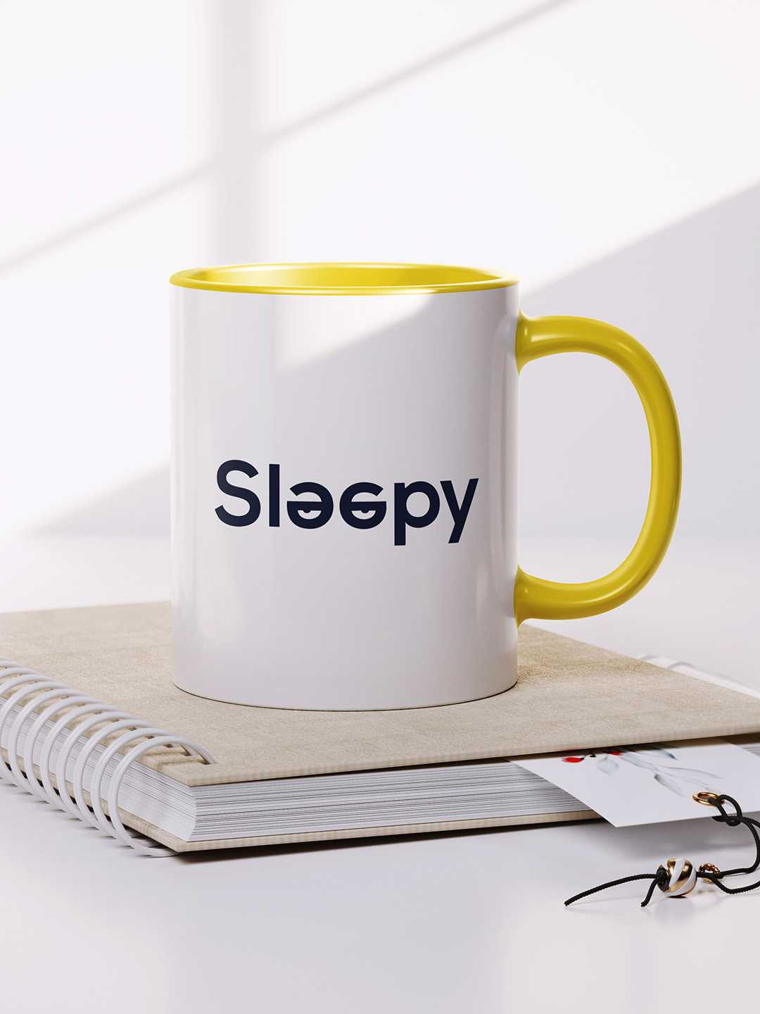 SLEEPY Graphic Printed Ceramic Mug