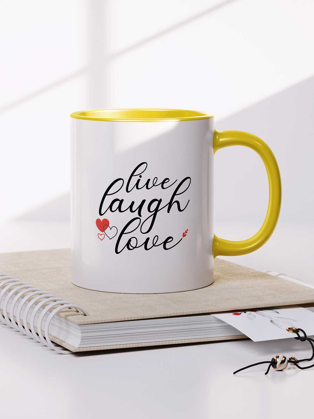 LIVE LAUGH LOVE Graphic Printed Ceramic Mug