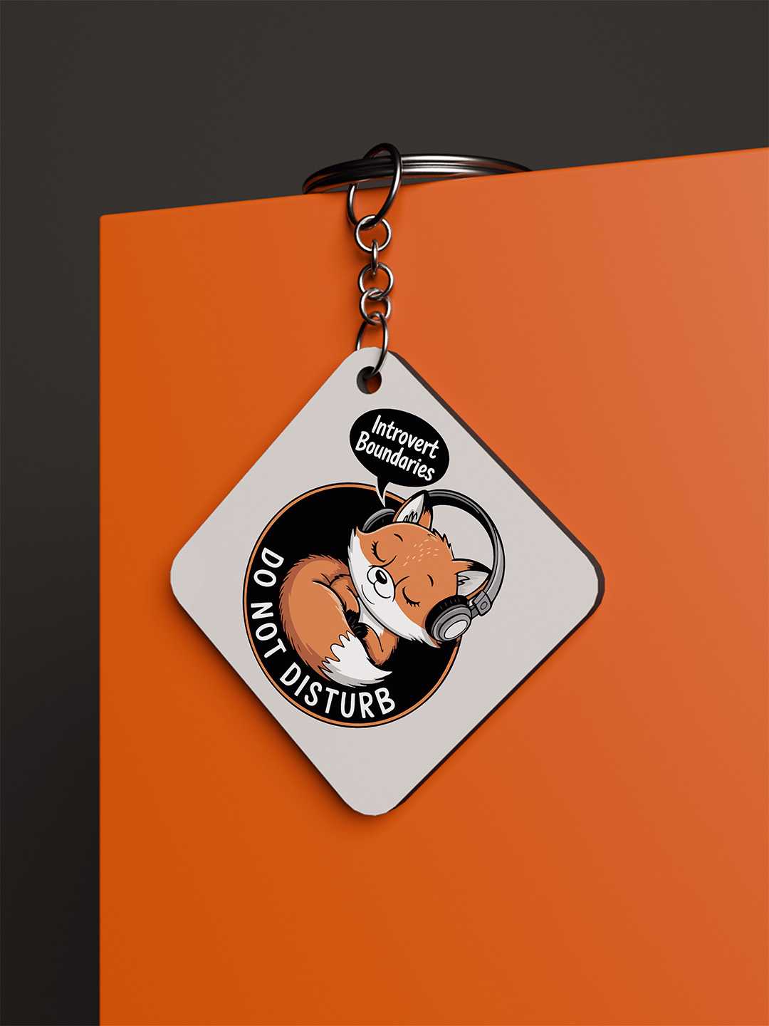 DND Fox Graphic Keychain