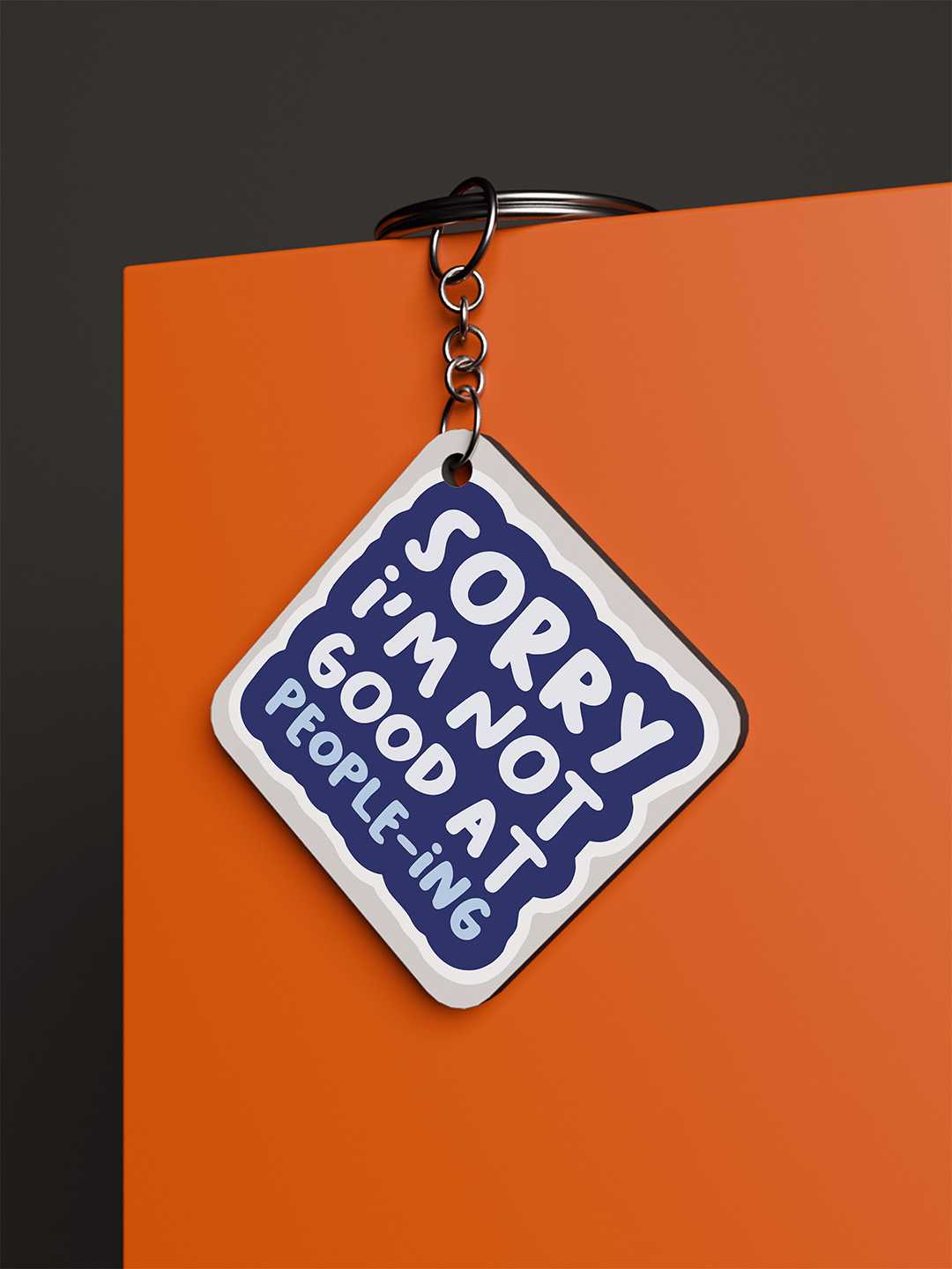 Good at People-ing Graphic Keychain