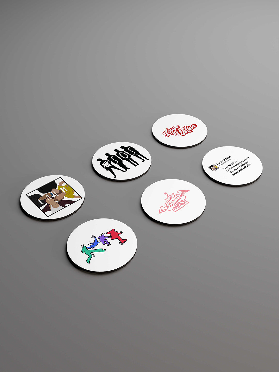 5 Seconds of Summer Graphic Coasters - Pack of 6