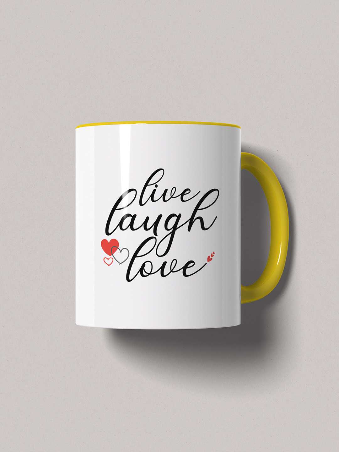 LIVE LAUGH LOVE Graphic Printed Ceramic Mug