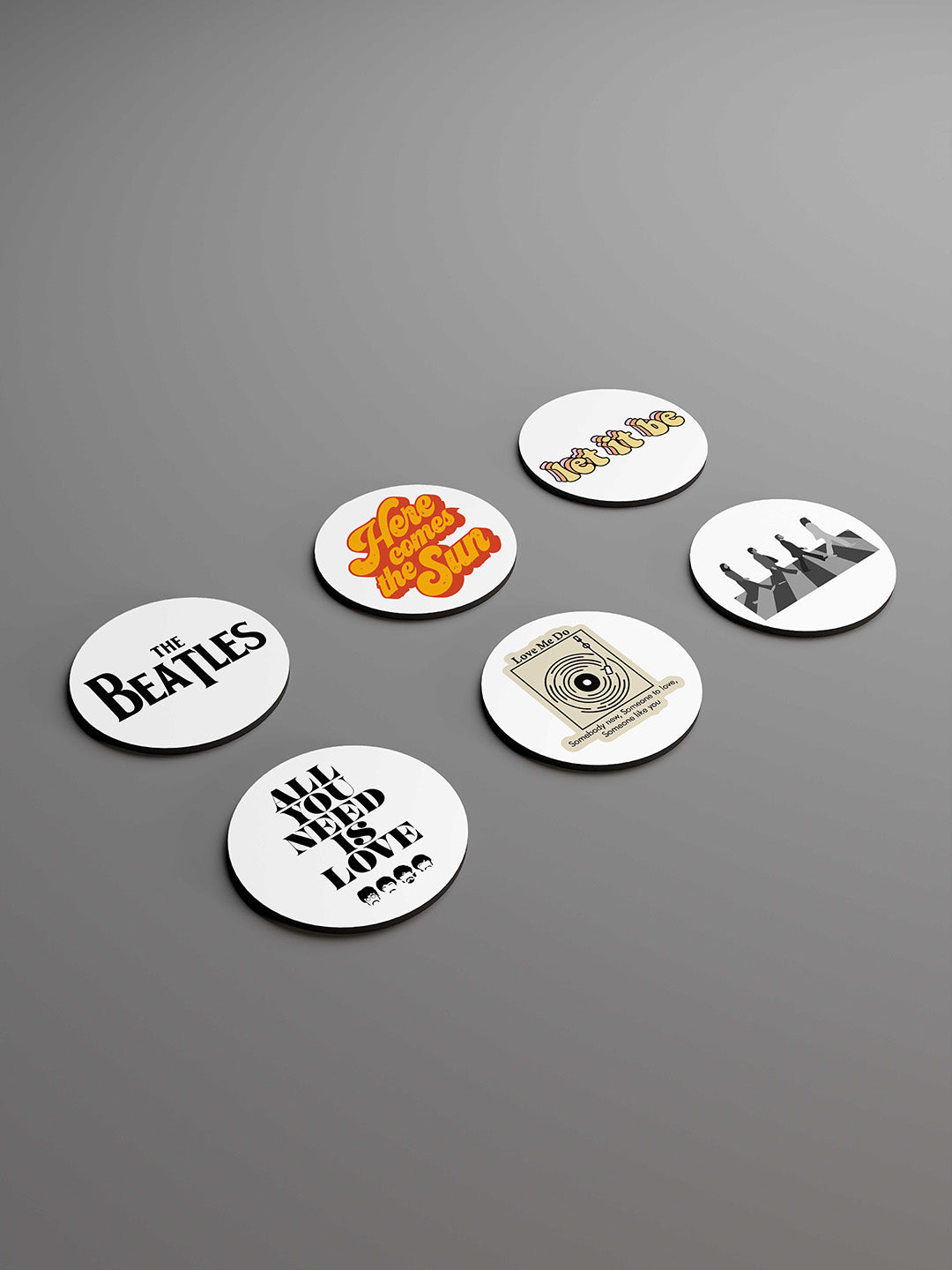 The Beatles Graphic Coasters - Pack of 6