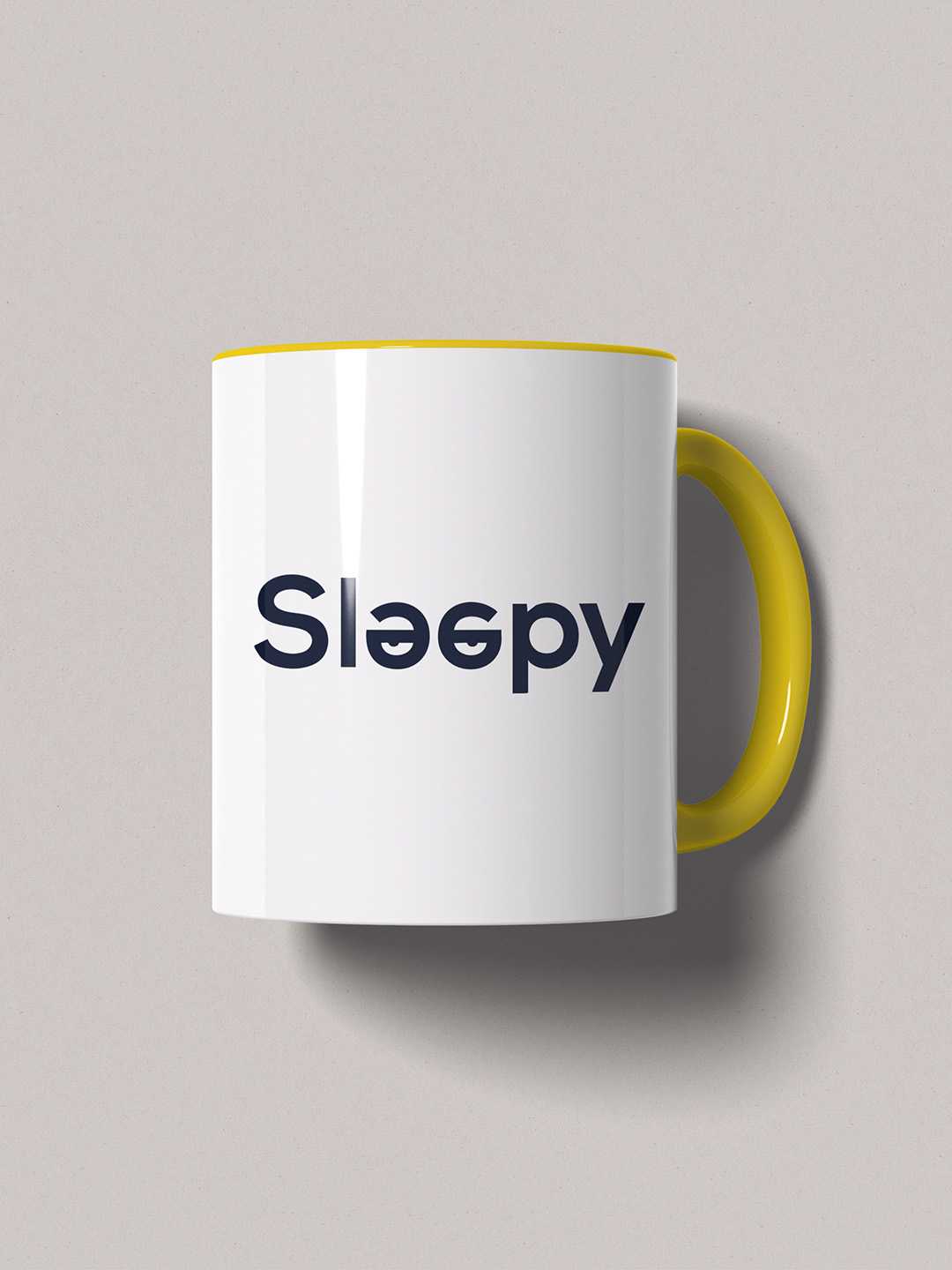 SLEEPY Graphic Printed Ceramic Mug