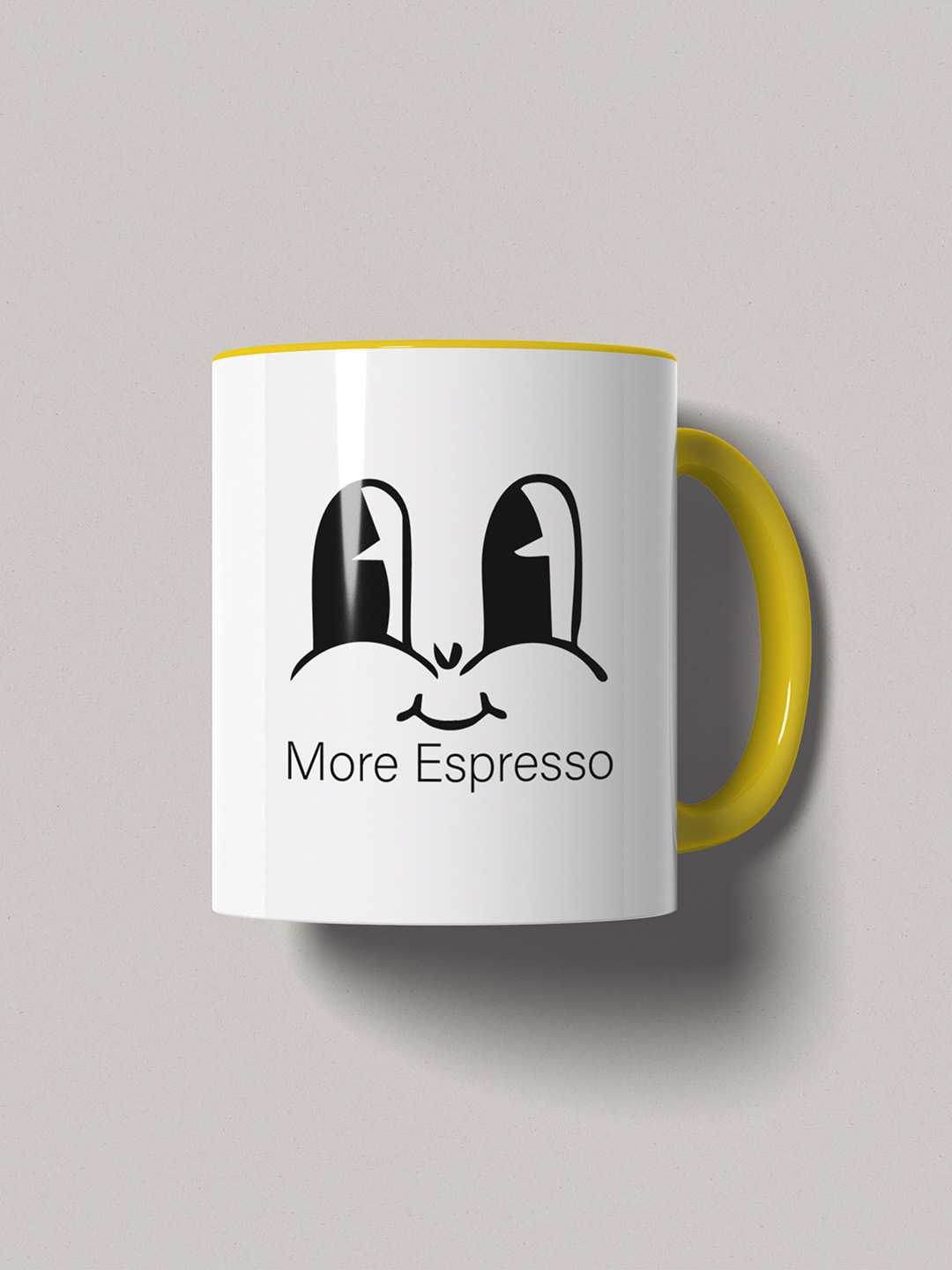 MORE ESPRESSO Graphic Printed Ceramic Mug