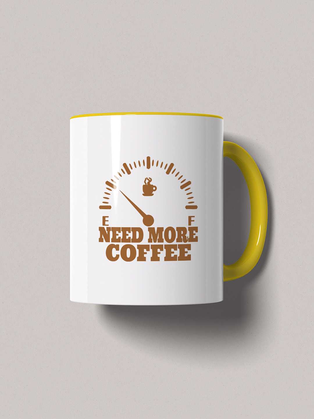 NEED MORE COFFEE Graphic Printed Ceramic Mug