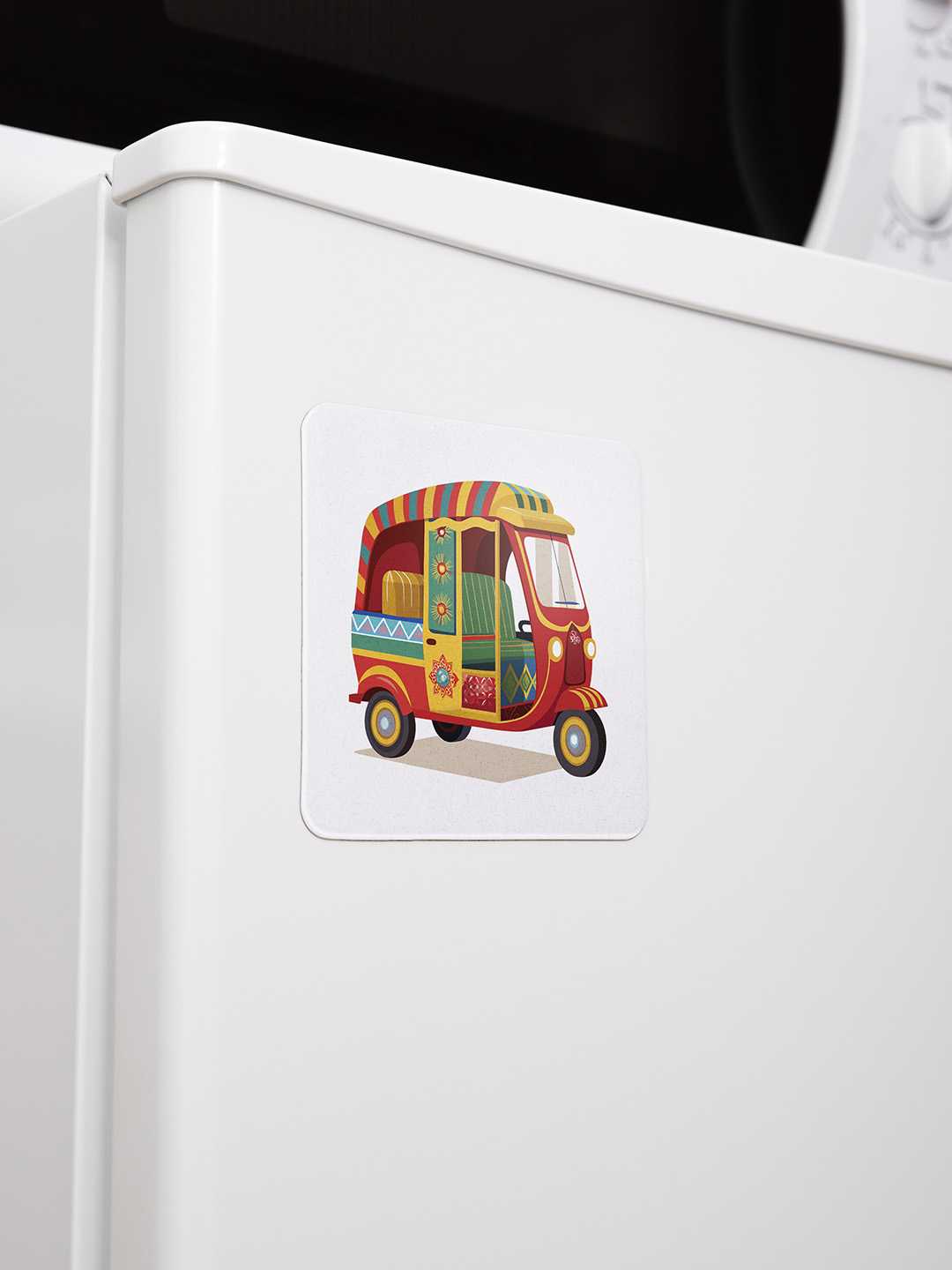 Indian Auto Graphic Fridge Magnet