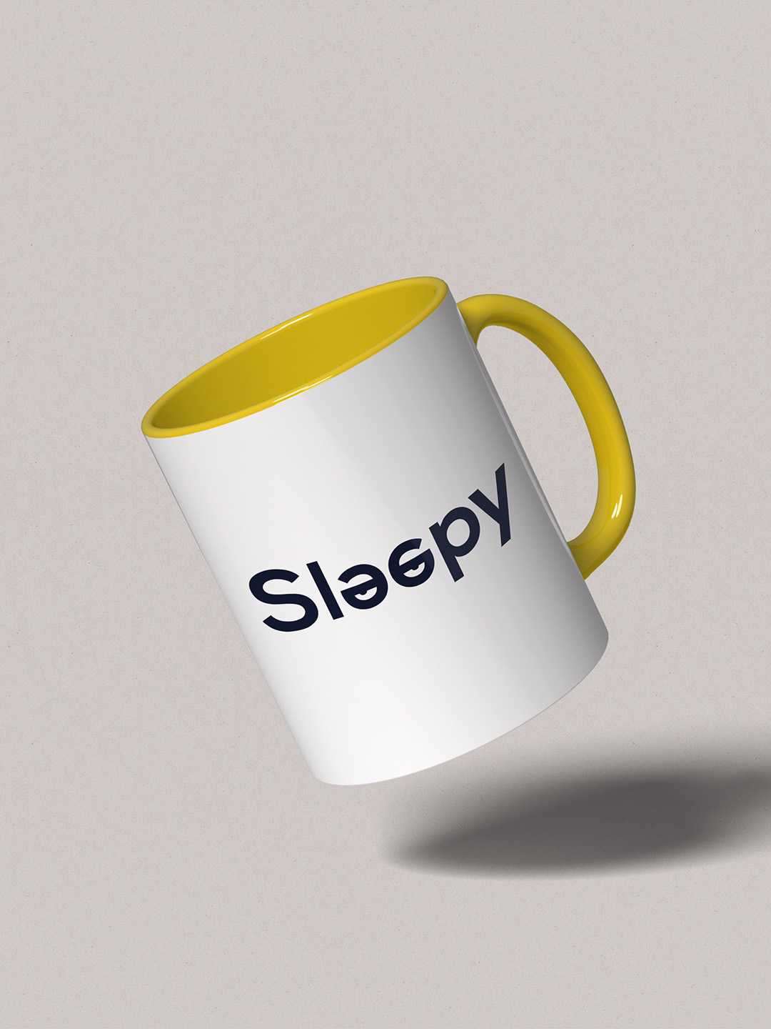 SLEEPY Graphic Printed Ceramic Mug