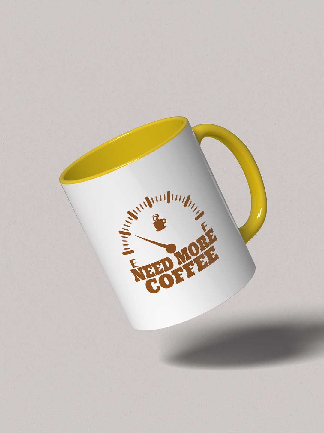 NEED MORE COFFEE Graphic Printed Ceramic Mug